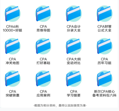 CPA思维导图和公式大全免费领