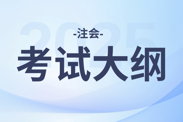 2025年注会会计考试大纲变化