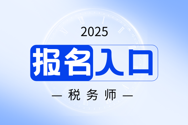 税务师报名2025报名入口