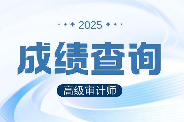 高级审计师考试成绩如何查询