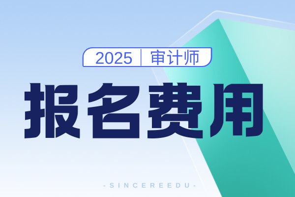 2025年高级审计师报名费要多少